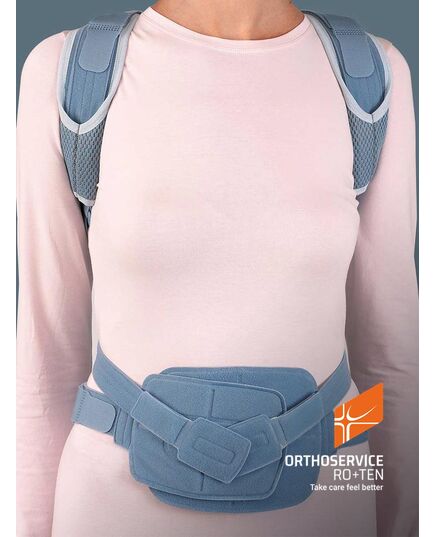 Корсет ортопедический при остеопорозе Spinalplus, MT1049, Orthoservice (Швейцария), Цвет: голубий, Размер: S фото 2