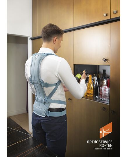 Корсет ортопедический при остеопорозе Spinalplus, MT1049, Orthoservice (Швейцария), Цвет: голубий, Размер: S фото 3