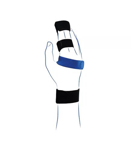 Шина для фиксации запястья 2 и 3 пальцев LIGAFLEX FINGER, (арт.2432), Thuasne (Франция), Цвет: чорний, Размер: 4 фото 4