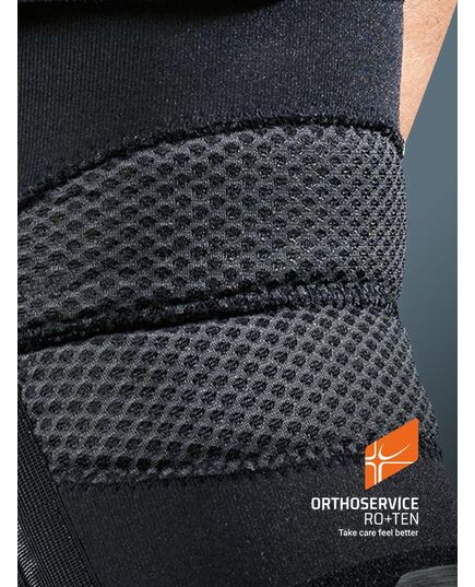 Ортез на коленный сустав GenuFIT 16, MG1116, Orthoservice (Швейцария), Цвет: чорний, Размер: M лівий фото 2