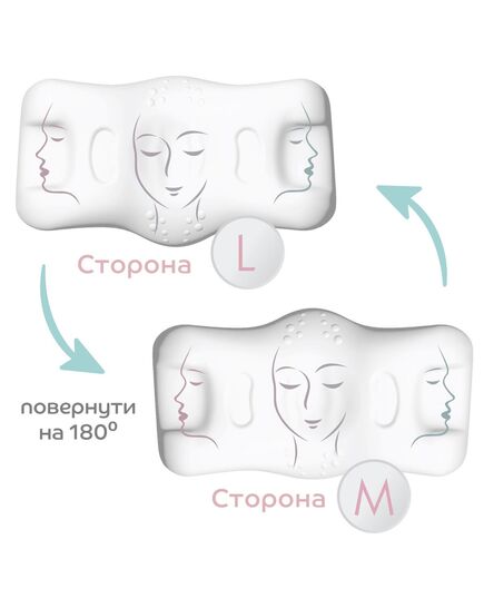 Ортопедична подушка BEAUTY BALANCE (тенсел) від зморшок сну та ранкової набряклості, Beauty Balance (Україна) рожевий фото 9