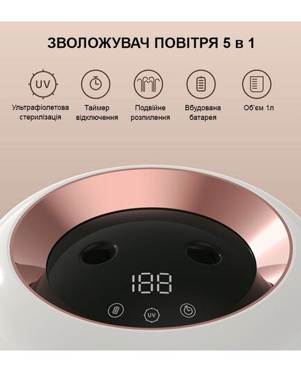Увлажнитель воздуха Alto 2-в-1 с ультрафиолетовой бактерицидной УФ лампой, белый, M09, Doctor-101 фото 8