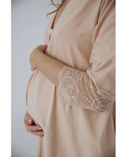 Халат для вагітних та годуючих матусь "Soft&Lace", 25318, Мамин Дім, Розмір: XL фото 5