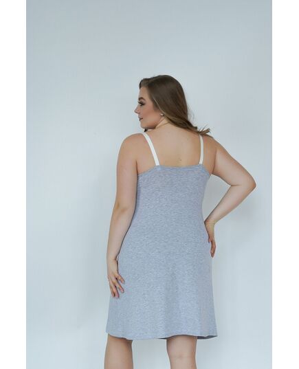 Ночная рубашка для беременных и кормящих мам Soft&Lace, серый, 25202, Мамин Дом, Размер: 3XL фото 6