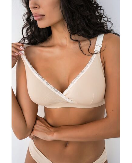 Бюстгальтер для кормления Soft&Lace, бежевый, арт. 825, Мамин Дом, Размер: S фото 2