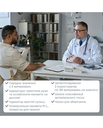 Автоматический тонометр с адаптером, PRO-25, B.Well фото 8