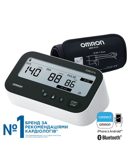 Тонометр автоматический с манжетой на плече M4 Connect AFib, OMRON фото 3