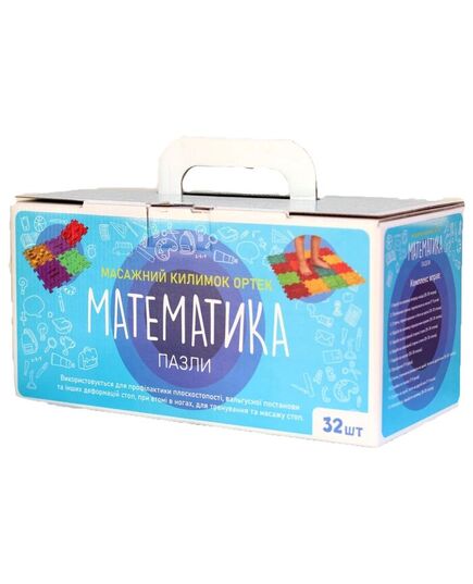 Масажний килимок Ортек Пазли "Математика"  32 елемента (арт. 10121), Ortek фото 12