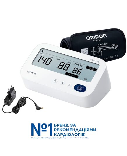 Тонометр автоматический с манжетой на плече M3 Comfort AFib + адаптер, OMRON фото 3