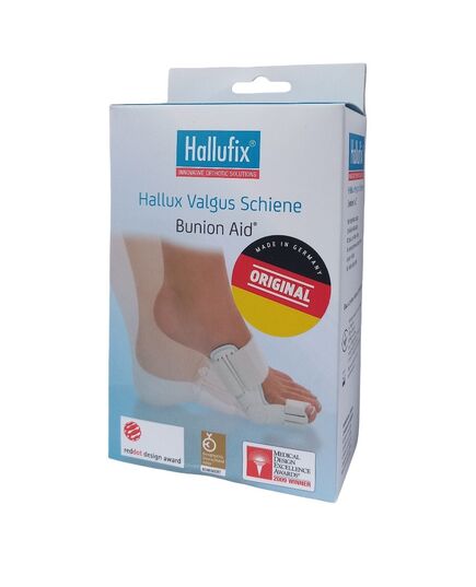 Вальгусна шина Hallufix (Халлюфікс), з бічною гелевою подушкою, Колір: білий, Розмір: M (36-42 см розмір ступні) фото 6