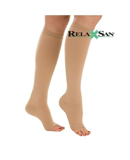 Медицинские компрессионные гольфы Relaxsan Medicale Classic 2 класса (23–32 мм рт.ст.) с открытым мыском, Relaxsan (Италия) фото 4