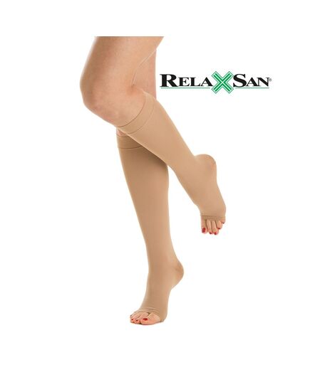 Медицинские компрессионные гольфы Relaxsan Medicale Classic 2 класса (23–32 мм рт.ст.) с открытым мыском, Relaxsan (Италия) фото 3