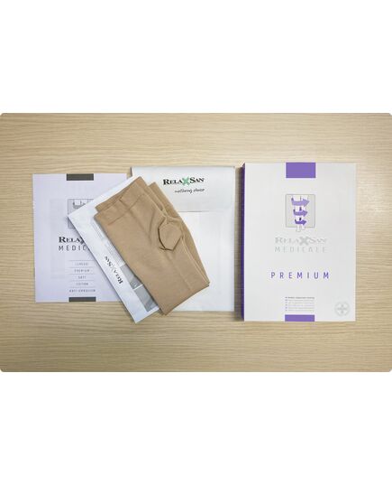 Медицинские компрессионные гольфы Relaxsan Medicale Premium 2 класса (23–32 мм рт.ст.) с открытым мыском, Relaxsan (Италия) фото 7
