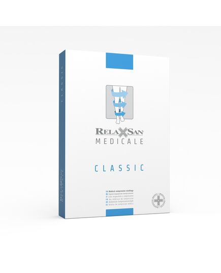 Правый медицинский компрессионный чулок Relaxsan Medicale Classic 2 класса, 23–32 мм рт.ст., с открытой носочной частью, Relaxsan (Италия) фото 8