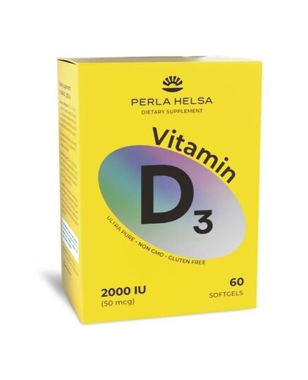 Вітамін Dз 2000 IU (60 капсул), Perla Helsa фото 6