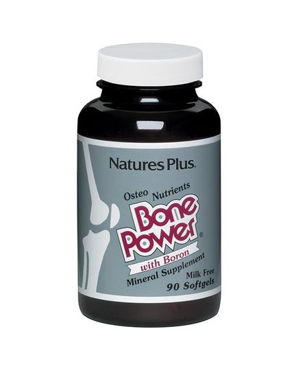 Кальций с Бором для Крепких Костей, Bone Power, Natures Plus, 90 желатиновых капсул 