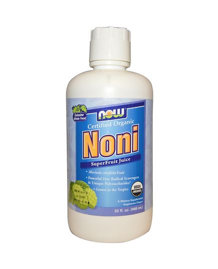 Органический Нони, сок суперфрукта, Now Foods, Noni SuperFruit Juice, 32 жидкие унции (946 мл) 