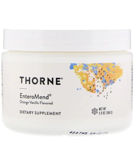 Ентеросорбент, зі смаком апельсина та ванілі, EnteroMend, Thorne Research, 168 гр (5,9 унції) 