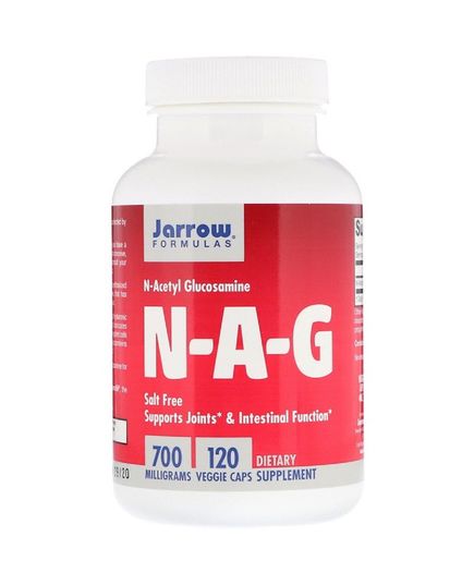 NAG (N-Ацетил-Глюкозамин), 700 мг, Jarrow Formulas, 120 вегетарианских капсул 