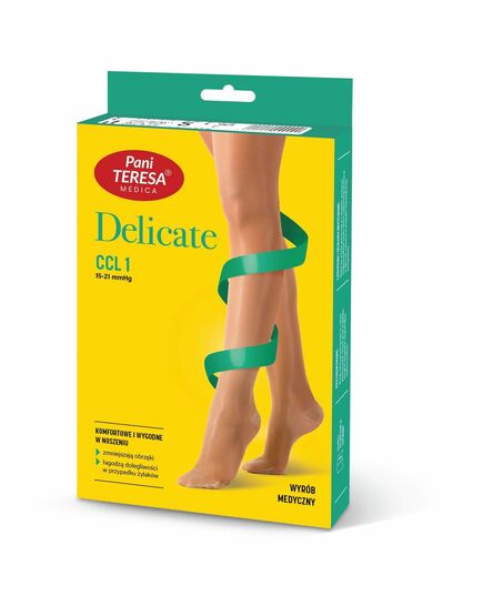 Панчохи компресійні 1 класу Premium Delicate (Pani Teresa, 0432) короткі,  св.бежевий, Колір: св.бежевий, Розмір: L фото 4