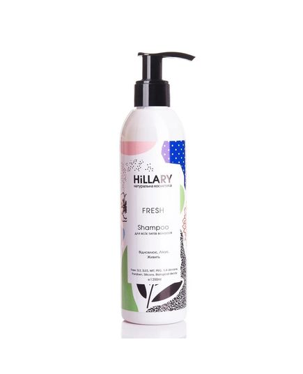 Натуральный шампунь для всех типов волос Hillary FRESH Shampoo, 250 мл 